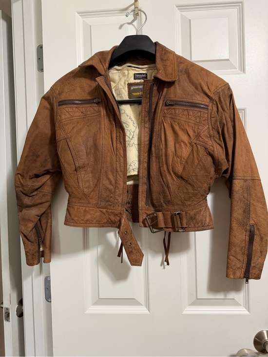 Adventure Abound Jackets & Blazers - Vintage, Adventure Leather Brown Suede Moto Jacket - Women